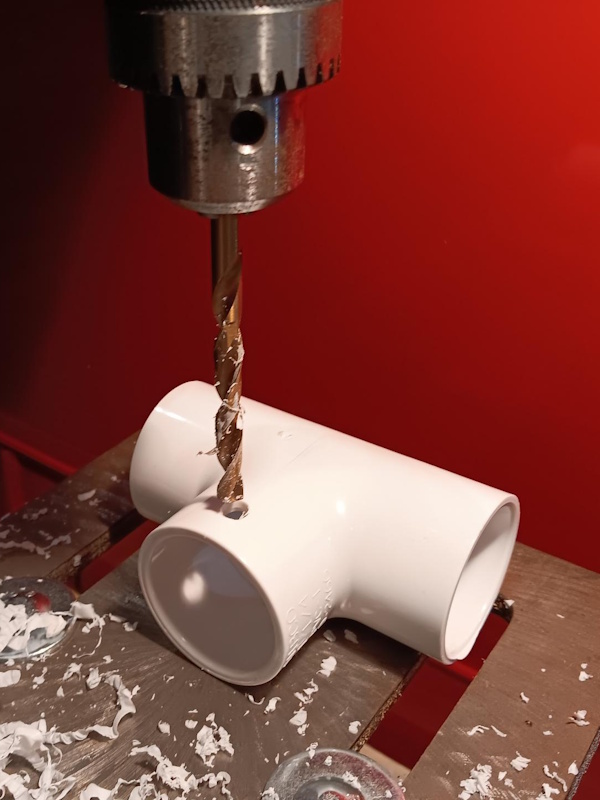Drilling the Hole for the Accessory Switch